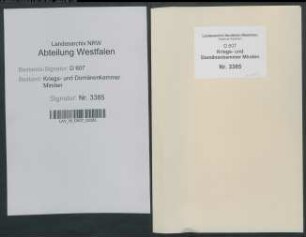 Bau und Reparatur der geistlichen Gebäude zu Wehdem (Amt Rahden) - Band 3