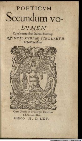 Poeticvm ... volumen, 2 : ... quintae curiae ...