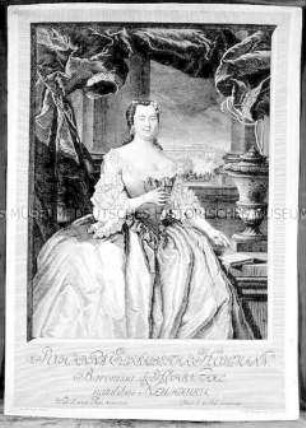 Porträt der Johanna Elisabeth Hohmann, Baronin zu Hohenthal