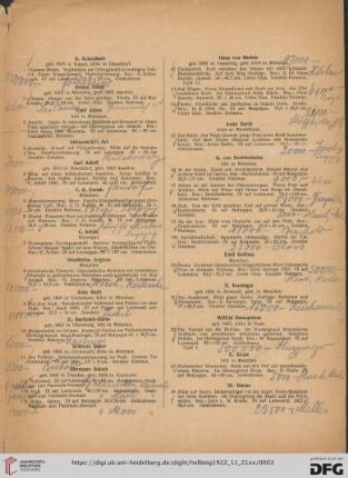 [Ölgemälde und Handzeichnungen moderner Meister] (Nr. 1-428)