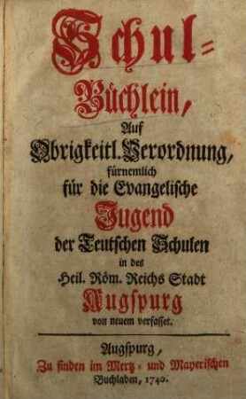 Schul-Büchlein