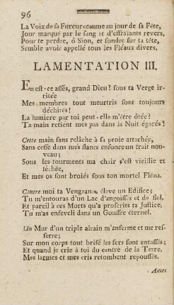 Lamentation III.