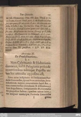 Articulus XI. De Praedestinatione.