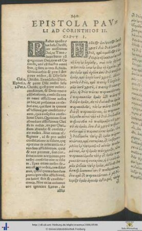 EPISTOLA PAULI AD CORINTHIOS II