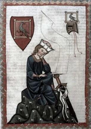 Manessische Liederhandschrift oder Große Heidelberger Liederhandschrift — Herr Walther von der Vogelweide, Folio 124recto