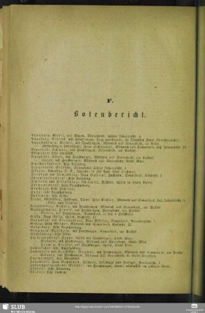 F. Botenbericht