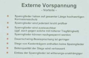 Externe Vorspannung (Vorteile)