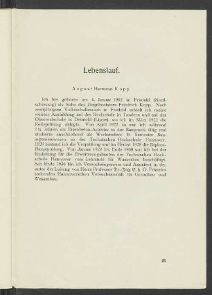 Lebenslauf
