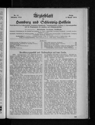 Bevölkerungspolitik und Rassenpflege auf dem Lande