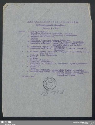 Übungssammlung Geologie
