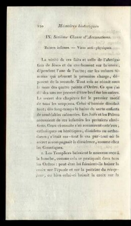 IX. Sixième Classe d'Accusations.