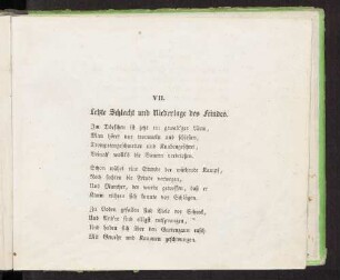 VII. Letzte Schlacht und Niederlage des Feindes.