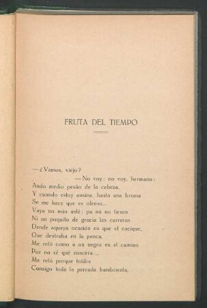 Fruta del tiempo