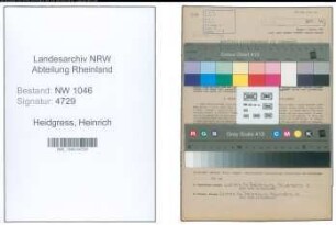 Entnazifizierung Heinrich Heidgress , geb. 22.05.1894 (Landwirt)
