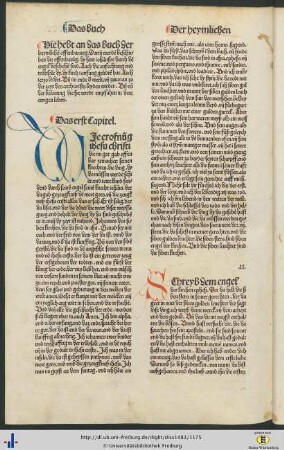 Das buch der heymlichen offenbarung