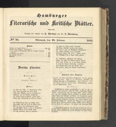 Nummer 26. Mittwoch, den 28. Februar