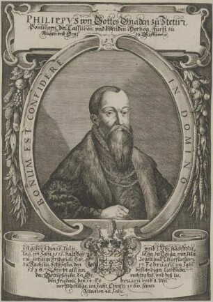 Bildnis von Philippvs, Herzog von Pommern