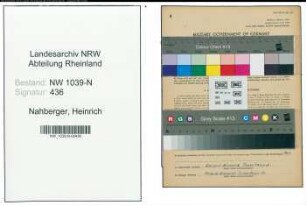 Entnazifizierung Heinrich Nahberger , geb. 01.05.1909 (Automonteur)