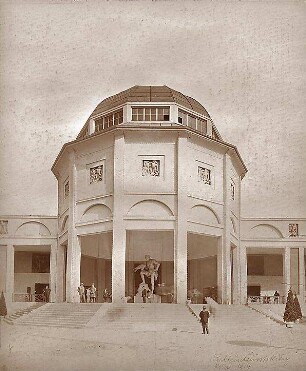 Fischer, Theodor; Köln; Werkbundausstellung, Wandelhalle - Wandelhalle (Außenansicht)