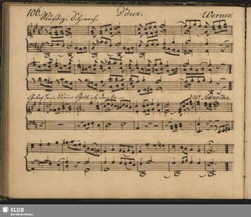 Werner, Johann Gottlob: [Nun nimm mein Herz...] D dur.