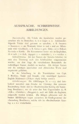 Aussprache. Schreibweise. Abbildungen