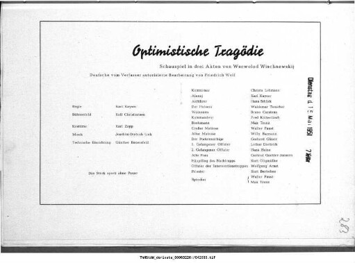 Optimistische Tragödie