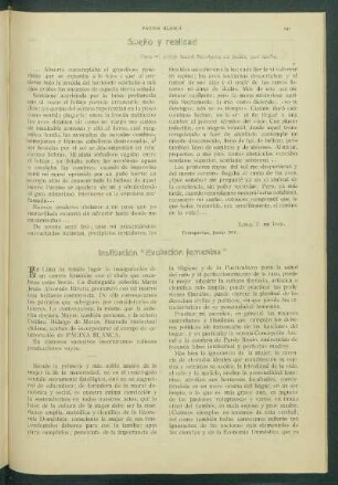 Institución "Evolución femenina"