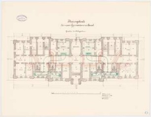 Gymnasium, Kassel Klassengebäude: Grundriss KG 1:100