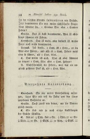 Vierzehnte Unterredung.