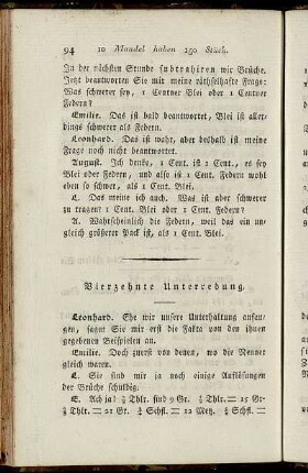 Vierzehnte Unterredung.