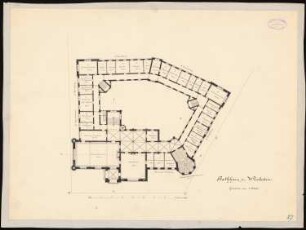 Rathaus, Wiesbaden: Grundriss 1. OG 1:200