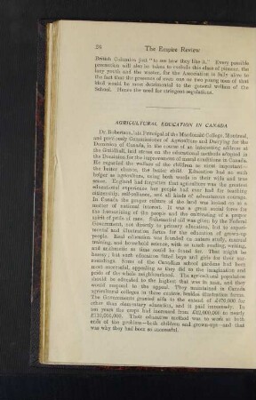 Agricultural Education in Canada