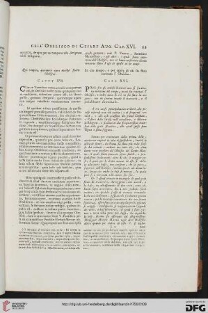 Caput XVI / Capo XVI