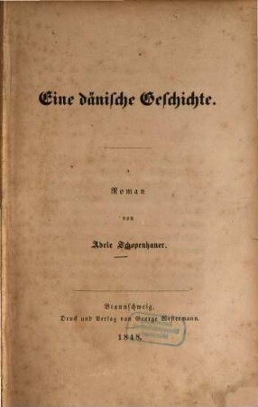 Eine dänische Geschichte : Roman