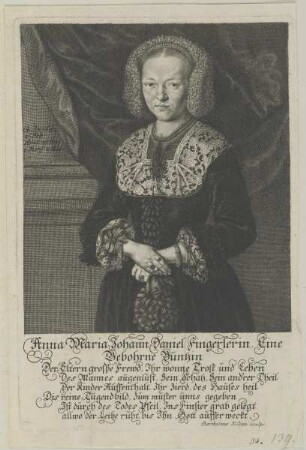 Bildnis der Anna Maria Fingerlerin