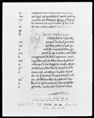 Augustinus, Enarrationes in Psalmos 1-50 — Initiale P, Folio 23 recto
