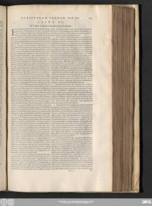 Caput VII. De Canone Scripturarum quoad specificationem.