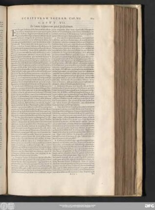 Caput VII. De Canone Scripturarum quoad specificationem.