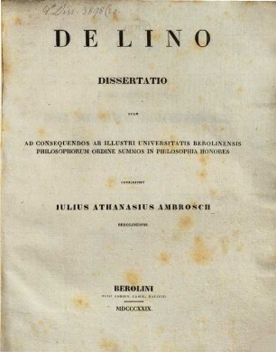 De Lino dissertatio