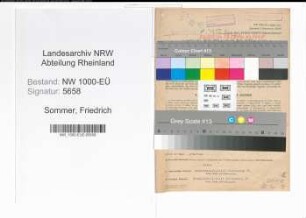 Entnazifizierung Friedrich Sommer, geb. 27.12.1901 (Hilfsarbeiter)