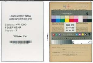 Entnazifizierung Karl Willeke , geb. 25.02.1902 (Brandmeister)