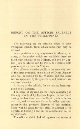 Report on the offices saleable in the Philippines