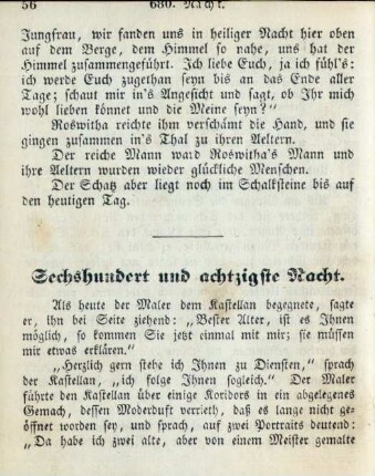 Sechshundert und achtzigste Nacht