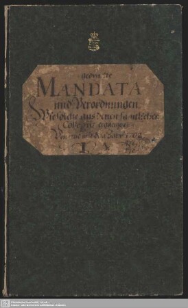 Es haben Se. Königl. Maj. allergnädigst anbefohlen, daß, weiln bey Dero General-Accis-Inspection unterschiedene Klagen eingelauffen ...