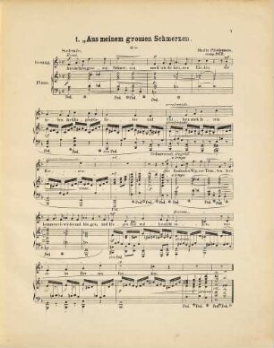 VI Lieder : für 1 mittlere Singstimme [mit Pianofortebegl.]