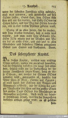 Das siebenzehente Kapitel