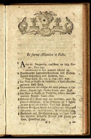 In forma Atlantica et Folio.
