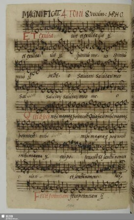 Praetorius, Hieronymus: Magnificat in 4.Ton (hypophrygisch)