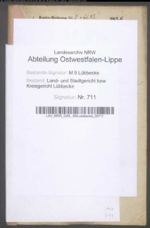 Erblasser: Kroos, Franz Christian Heinrich; Erblasser: Kroos, Marie Dorothee, geb. Pieper:
