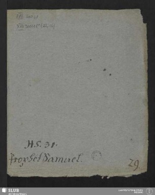 22,16: Prophet Samuel - XVII 300 8. (22,16)